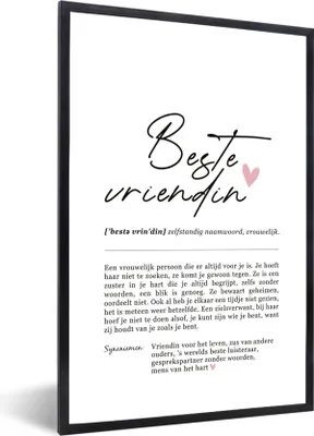 Produktbild von MuchoWow® Gerahmtes Poster rvm-bester-Freund 40x60 cm - Poster mit Schwarzem Bilderrahmen Wandposter Rahmen Foto Bilder - Papierdruck - Wandbilder