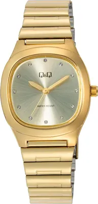 Image de QQ Q02C-002P Montre CYRKONIE en or