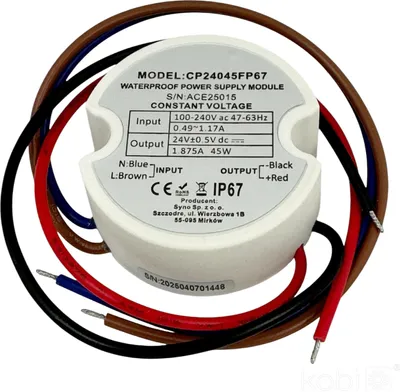 Produktbild von Kobi Hutschachtel-Netzteilmodul 24V 45W 1,88A IP67