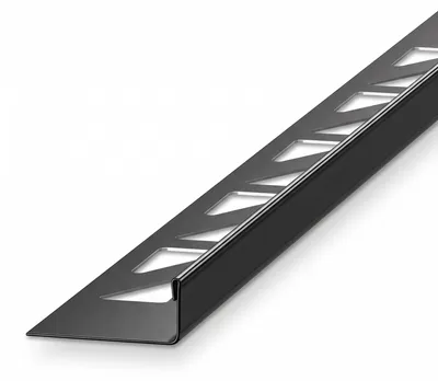 Produktbild von Dalsys Fliesenschiene 2,5m x 10mm Schwarz gebürstet