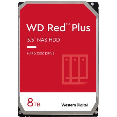 Immagine prodotto di Disco rigido WD Red™ Plus NAS da 8 TB, 3,5 pollici, 7200 rpm, SATA 6 Gbit/s