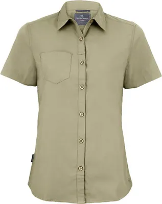 Produktbild von Craghoppers Expert CES004 | Expert Womens Kiwi Short Sleeved Shirt - Farbe: Pebble - Größe: 14