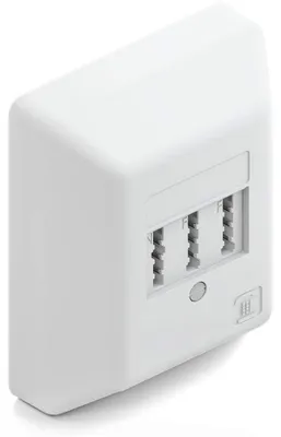 Produktbild von deleyCON Telefondose TAE NF/F Anschlussdose NFF, 1 Stück - Weiß