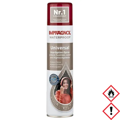 Zdjęcie produktu dla IMPRÄGNOL Uniwersalny wodoodporny spray do tekstyliów skórzanych Hightech 400 ml