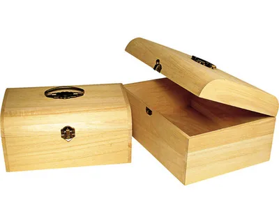 Produktbild von Holz-Koffer mit Antikbeschlag