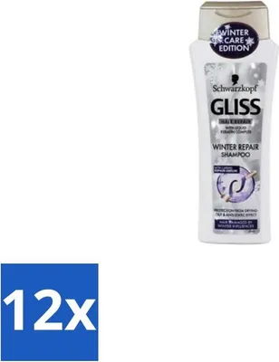 Immagine prodotto di Schwarzkopf - Gliss Kur - Shampoo - Cheratina - Restauro dei capelli - 250 ml - Confezione risparmio - 12 pezzi