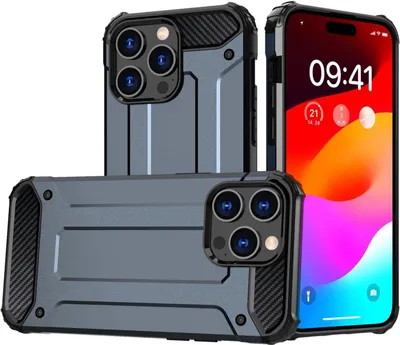 Immagine prodotto di Custodia Pancerne per Iphone 15 Plus Armatura ibrida - Niebieskie