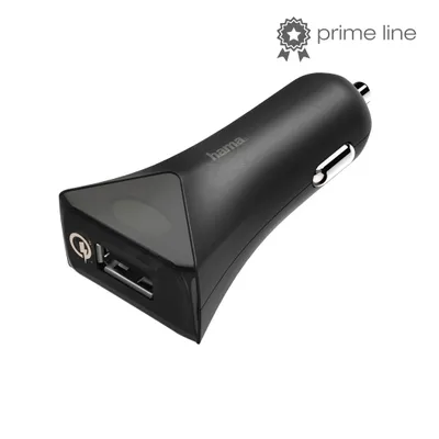 Produktbild von Hama Qualcomm Quick Charge 3.0, Auto, USB, Schwarz