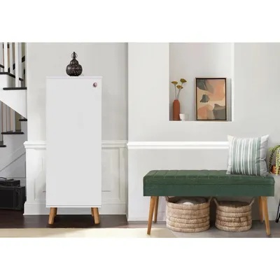 Obrázek produktu pro Skye Decor, Vegas White - 200 - 1070, předsíňová sestava nábytku, bílá, 100 % MELAMÍNOVĚ POVLÁKNĚNÉ DESKY, 50 x 38 x 135 cm