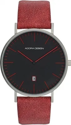 Produktbild von ADORA AD8596 Herren Herrenuhr Edelstahl rot & schwarz