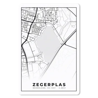 Obrázek produktu pro Podložka pod myš - Mapa - Mapa města - Zegerplas - 40x60cm - Podložka pod myš