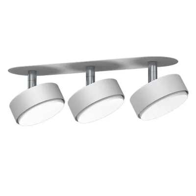 Immagine prodotto di Lampada da incasso bianca a triplo faretto orientabile 3xGX53 9W DROP 3277 Brosline