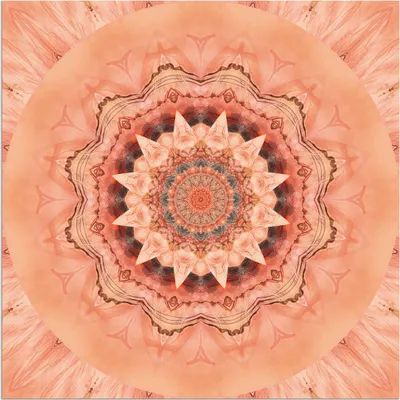 Produktbild von ARTland Wandbild Alu für Innen & Outdoor Mandala Barmherzigkeit Größe: 100x100 cm