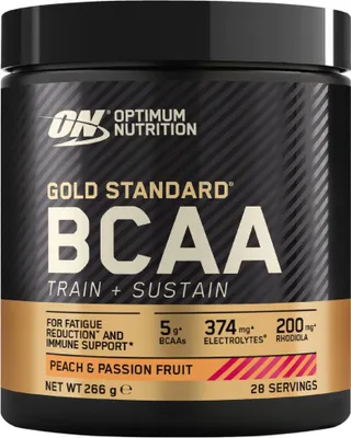 Produktbild von Optimum Nutrition | Gold Standard BCAA Train + Sustain Peach and Passion Fruit