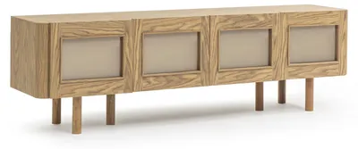 Image de Élégante console en bois – Moderne pour le couloir ou le salon