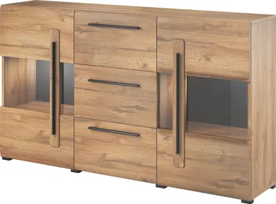 Produktbild von Sideboard Tulsa Kommode 180x39x103cm MDF Eiche Grandson 2-türig
