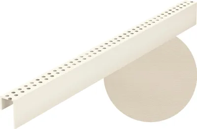 Produktbild von VOX KERRAFRONT Perforierte Leiste - Lüftungsprofil für Fassadenpaneele - PVC - UV-beständig - Mastic