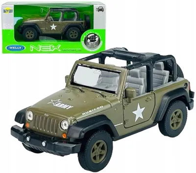 Produktbild von Welly 2007 Jeep Wrangler Rubicon Militär Metallmodell