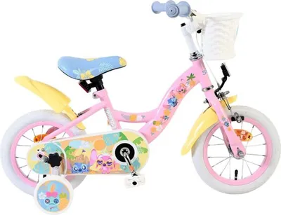 Immagine prodotto di Bicicletta Disney Stitch per bambini - ragazze - 12 pollici - rosa