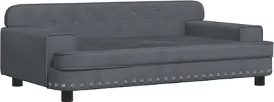 Obrázok produktu pre vidaXL Pelech pre psov Dark Grey 90x53x30 cm Velvet