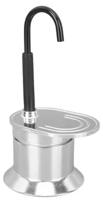 Moka-Pot 50 ml, Espressokocher aus Aluminiumlegierung, silber