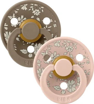 Obrázek produktu pro BIBS X LIBERTY Colour dudlíky z přírodního kaučuku 2ks vel. 2 Blush / Dark Oak