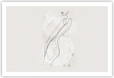 Produktbild von Poster - Poster ohne Rahmen - Minimalismus Körper Frauen - 91,5x61 cm - Wand Bild - Wanddeko - Wandbilder - Kunstposter - Wandposter - Bilder - Kunstdruck - Wanddekoration - Wandbild - P2XAA91x61-4831