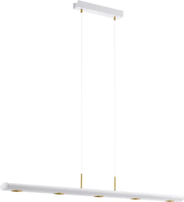Produktbild von EGLO Canelas, Flexible Halterung, Weiß, Gold, Weiß, Aluminium, Rechteckig, Wohnzimmer