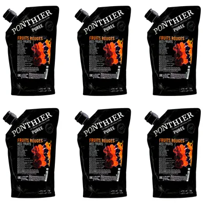Produktbild von Ponthier ROTE FRÜCHTE PÜREE Frucht-Mark-Püree 6x 1 Kg