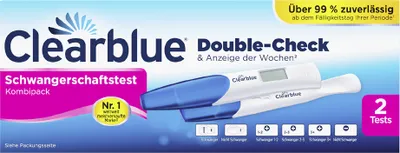 Produktbild von Clearblue Schwangerschaftstest Double Check Früh & Woche