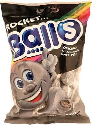 Produktbild von Rocket Balls Salmiak-Kugeln 200g