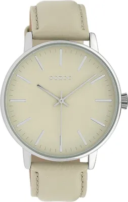 Immagine prodotto di Oozoo orologio da polso in pelle grigio chiaro Orologi da donna analogici al quarzo UOC10041