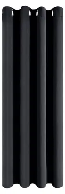 Verdunkelungsvorhang 140x210 cm, schwarz, blickdicht, thermisch, schalldämmend