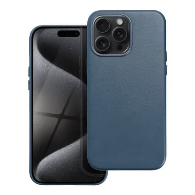 Produktbild von LEATHER MAG COVER kompatibel mit MagSafe für IPHONE 15 Pro Max blau