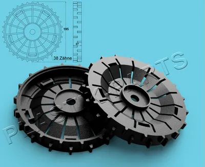 Produktbild von Antriebsräder 2er Set Offroad Profil Gardena Sileno Minimo 15201-20 15202-20