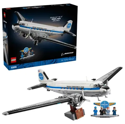 Produktbild von LEGO ICONS DouglasTM DC-3TM PAN AM® Passagierflugzeug, Bausatz, 18 Jahr(e), Kunststoff, 1903 Stück(e), 2,69 kg