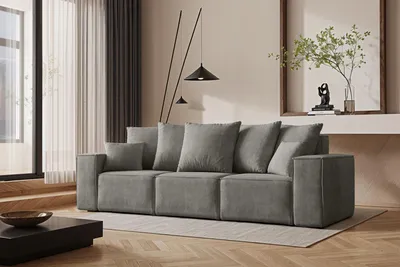 Zdjęcie produktu dla Sofa trzyosobowa z funkcją spania ELLA tkanina Noel Szary