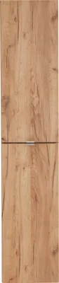 Image de Armoire De Salle De Bain Haute 170 Cm Chêne Doré Craft 2 Portes Moderne