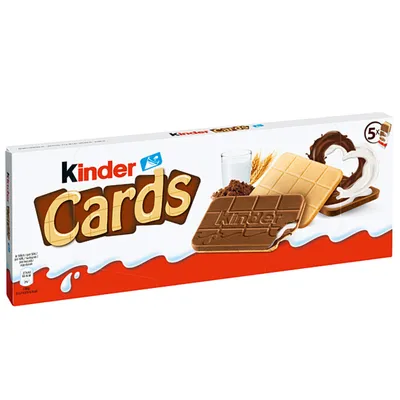 Produktbild von Kinder Cards oplatkové speciality s tenkým oplatkovým krémem 128g