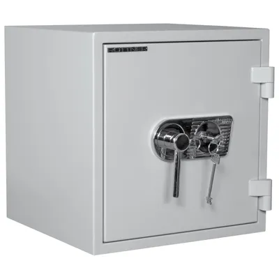 Obrázok produktu pre Rottner Fire Master 50 Premium nábytkový ohňovzdorný trezor sivý | 	Trezorový zámok na kľúč | 48 x 49 x 45.5 cm