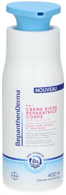 Produktbild von Körpercreme, Bepanthen Derma, Riche Reparatrice, feuchtigkeitsspendende Wirkung bei sehr trockener Haut, 400ml
