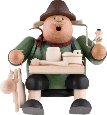 Produktbild von Holzwarenhändler - Kantenhocker (15cm) Räuchermann von KWO