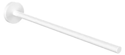 Produktbild von Emco round white Handtuchhalter, 1-armig, starr, 30 cm