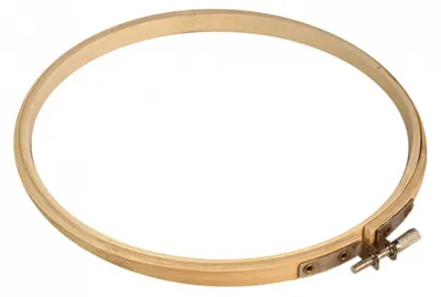 Stickrahmen Holz rund Stickring Holzstickrahmen Holzstickring natur, 18cm