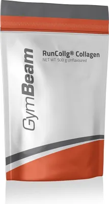 Produktbild von GymBeam RunCollg Hydrolysiertes Kollagen Pulver, hochdosiert, Unterstützung für Bewegungsapparat & Immunsystem, angereichert mit Vitamin C, für die optimale Funktion von Knochen & Knorpel