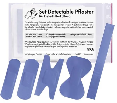 Produktbild von Nachfüllset Pflasterset detectable für Erste-Hilfe-Füllung 5 Sets a 10 Stück