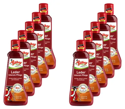 Produktbild von Poliboy Leder Intensiv Pflege 10er Set - 2L, Inhalt jeweils 200ml, Reinigung & Pflege