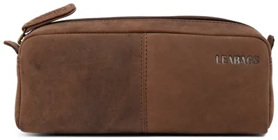 Produktbild von Leder-Portfolio Grosse Ledermappe I Etui für Arbeit, Uni, Schule I Ledermappe I Schreibbeutel I Ledermappe Nature Braun