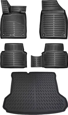 Produktbild von Gummimatten & Kofferraumwanne Set für AUDI Q4 e-Tron ab 2021 (Standard Ladeboden)