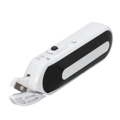 Produktbild von Elektrische Schere Kabellos Mini Tragbar - 2 Stromversorgungsmodi, Metallklinge, Inklusive Scherenschutz für Nähen und Basteln